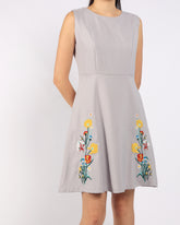 Embroidered A Line Dress